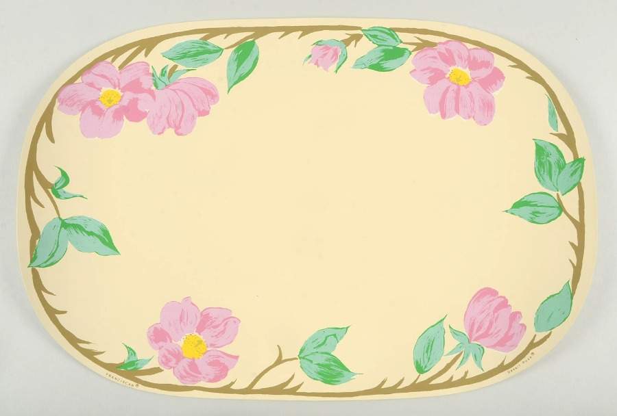 Desert Rose (China) Vinyl Placemat by Franciscan-1