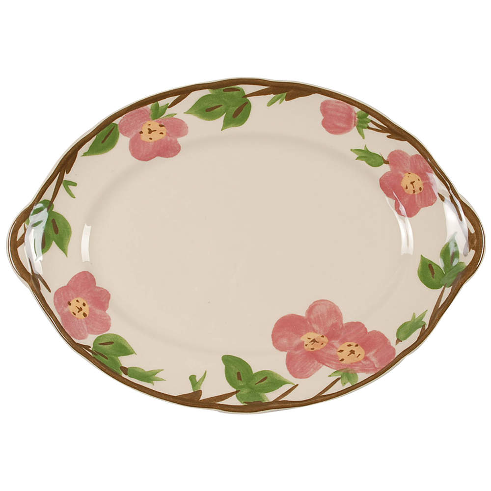 Desert Rose (China) 14" Oval Serving Platter by Franciscan-1