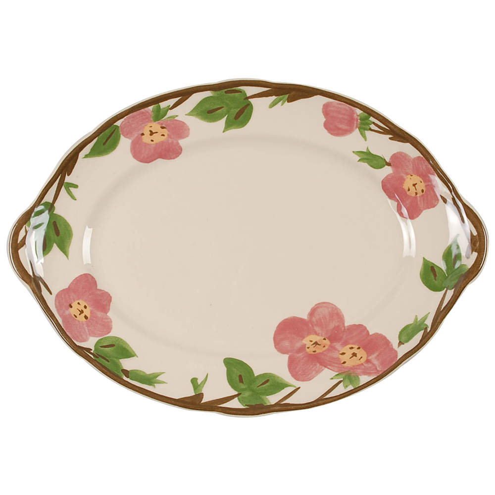 Desert Rose (China) 14" Oval Serving Platter by Franciscan-1