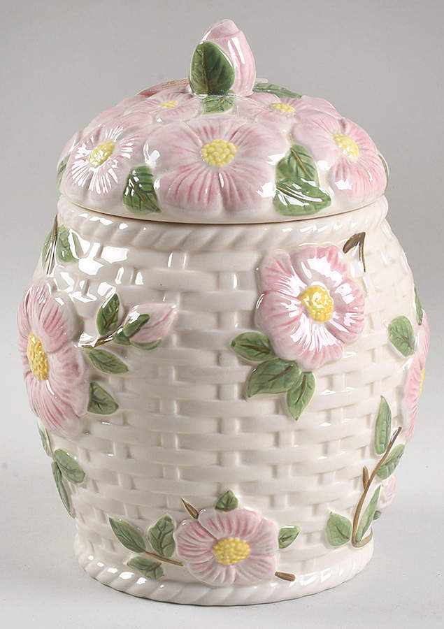 Desert Rose (China) Cookie Jar & Lid by Franciscan-1