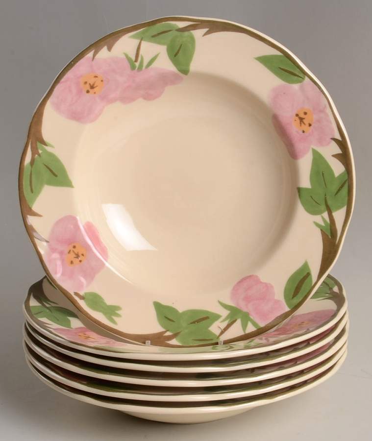 Desert Rose (China) Rim SoupBowl - Set of 6 by Franciscan-1