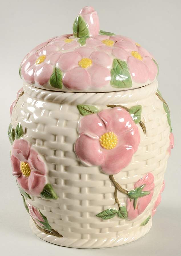 Desert Rose (China) Cookie Jar & Lid by Franciscan-1