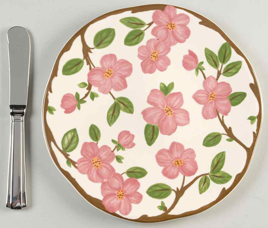 Desert Rose (China) Tidbit W/Metal Spreader by Franciscan-1