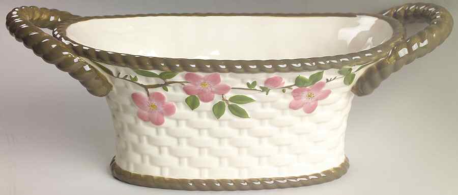 Desert Rose (China) Oval Basket by Franciscan-1
