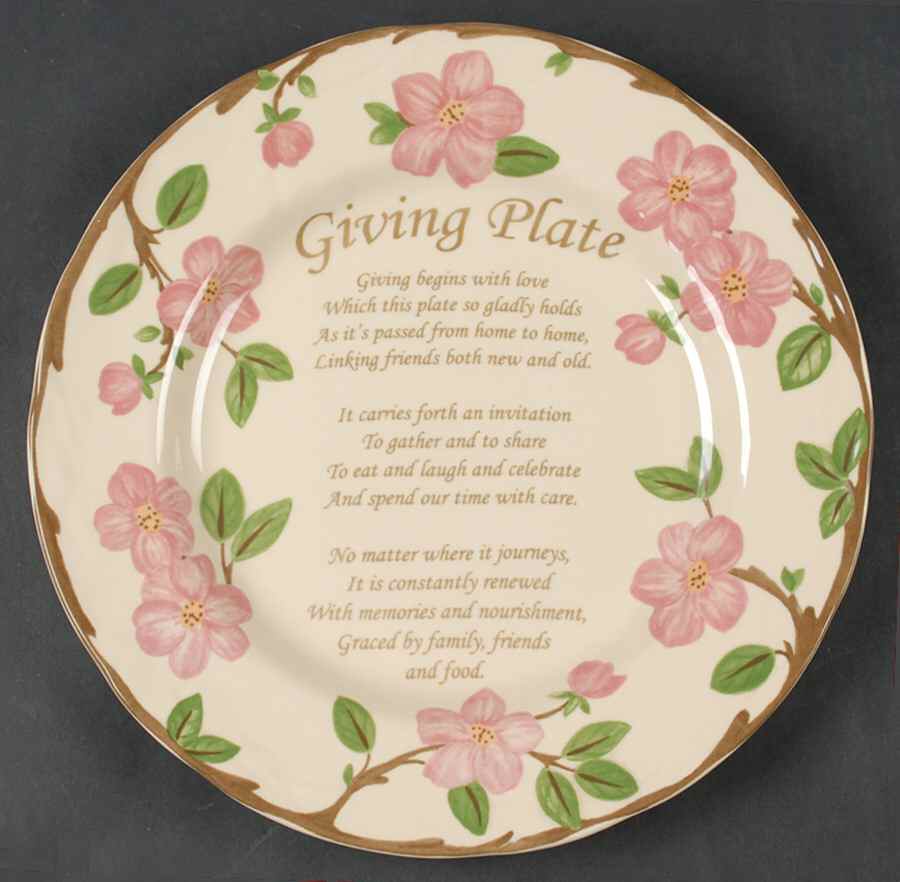 Desert Rose (China) Giving Plate by Franciscan-1