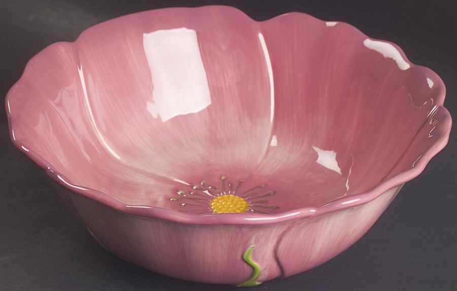 Desert Rose (China) 10" Sculpted Salad Serving Bowl by Franciscan-1