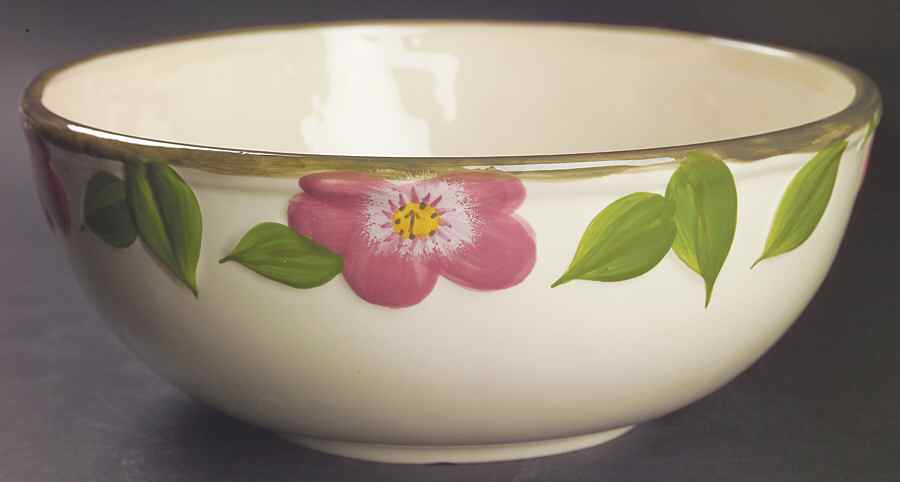 Desert Rose (China) 10" Large Salad Serving Bowl by Franciscan-1