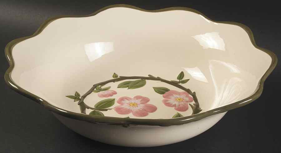 Desert Rose (China) 13" Ruffled Bowl by Franciscan-1