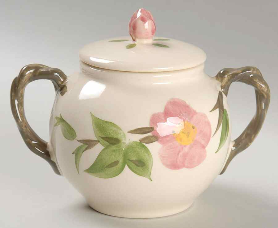 Desert Rose (China) Sugar Bowl & Lid by Franciscan-1