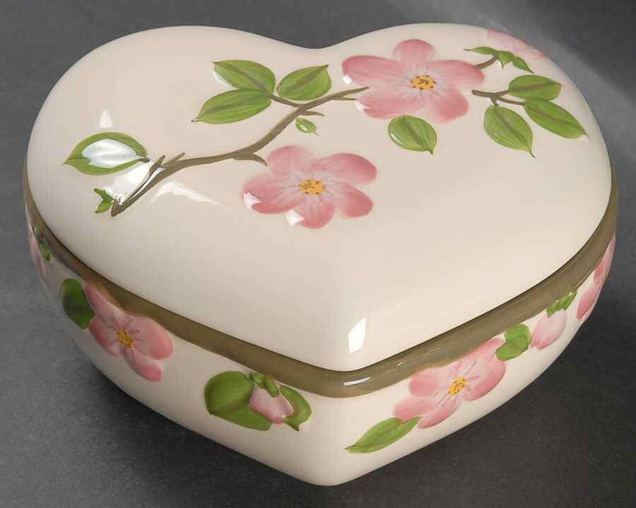 Desert Rose (China) Heart Shape Box & Lid by Franciscan-1