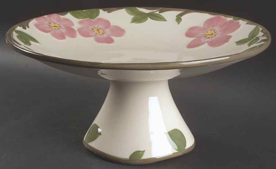 Desert Rose (China) 13" Diameter Pedestal Cake Stand by Franciscan-1