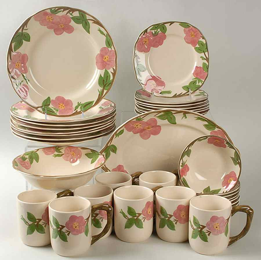 Desert Rose (China) 34 Piece Set by Franciscan-1