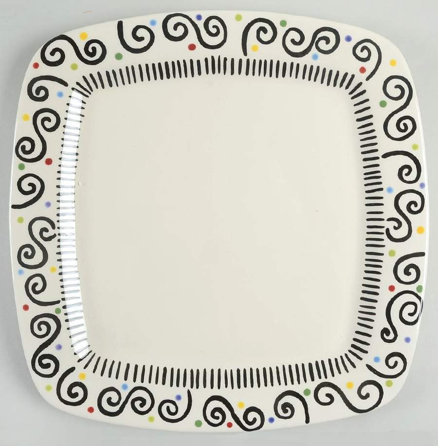 Happy Together 12" Square Serving Platter by Caffco-1