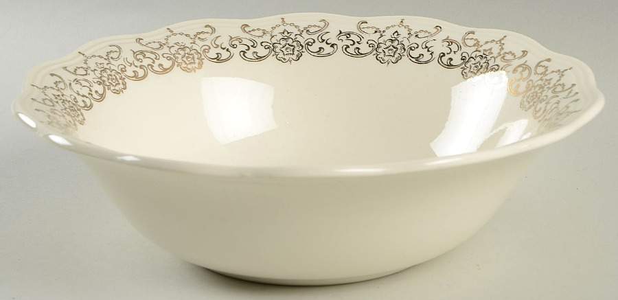 Golden Poppy 8" Round Vegetable Bowl by French Saxon-1