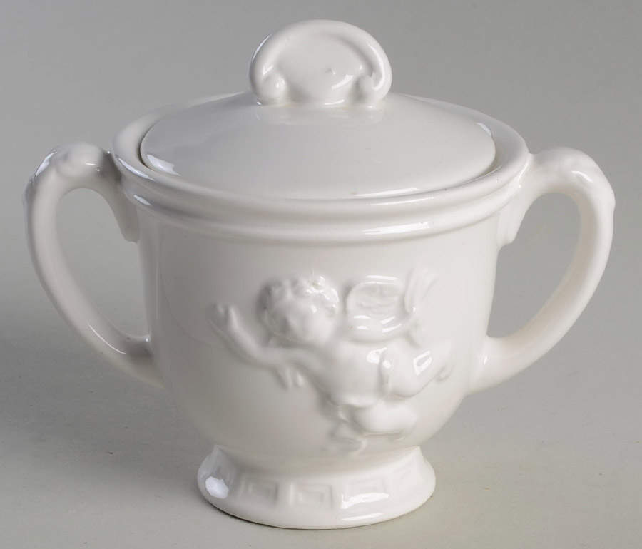 Cherubs Sugar Bowl & Lid by Fitz and Floyd-1