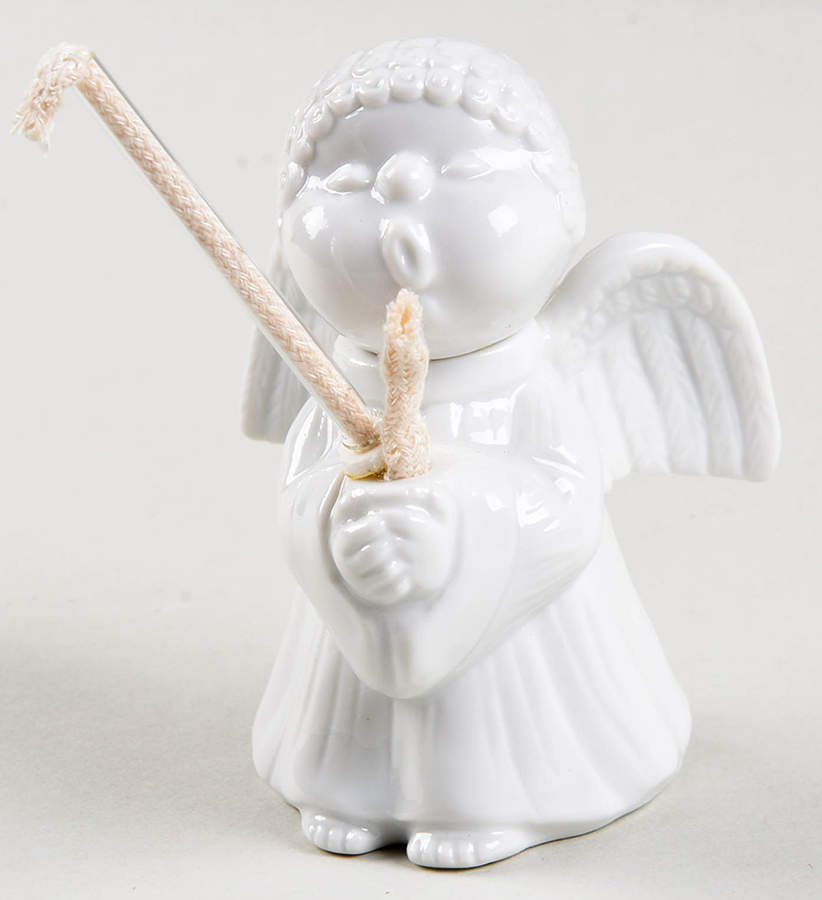 Cherubs (2 Piece) Angel Oil Lamp by Fitz and Floyd-1