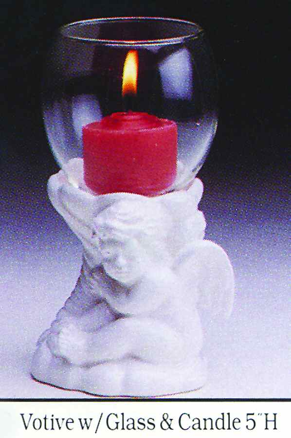 Cherubs Candle Votive by Fitz and Floyd-1