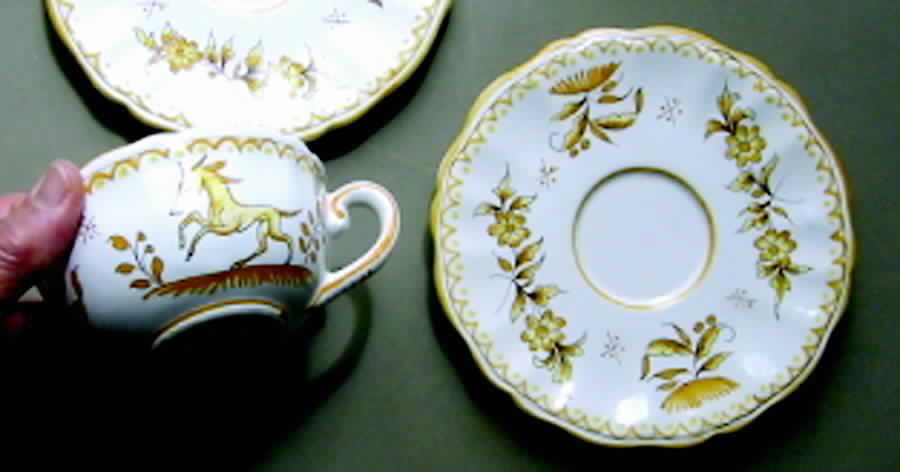 FAN29 Flat Cup & Saucer Set by France-1