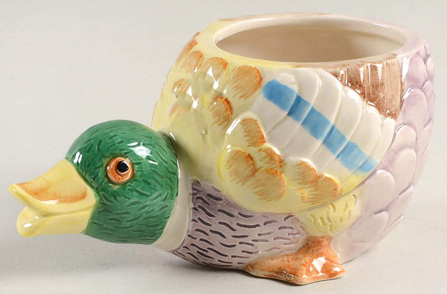 Duck Collection Sugar Bowl No Lid by Fitz & Floyd-1