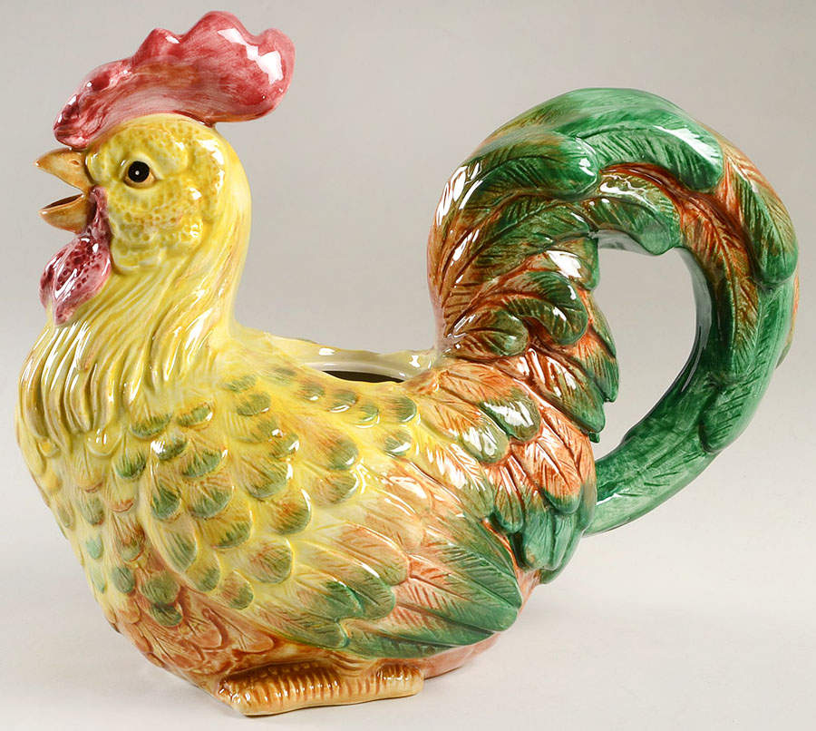 Rooster Collection Teapot No Lid by Fitz & Floyd-1