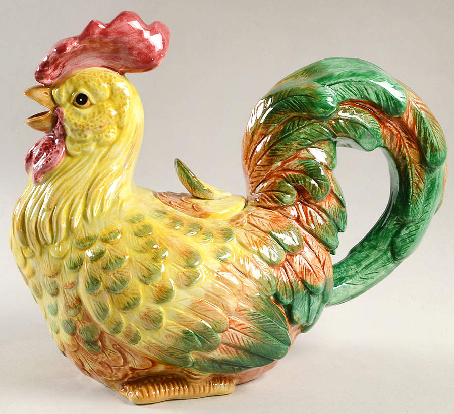 Rooster Collection Teapot & Lid by Fitz & Floyd-1
