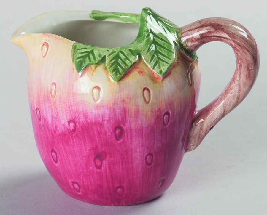 Fruit Fair Strawberry Creamer by Fitz & Floyd-1