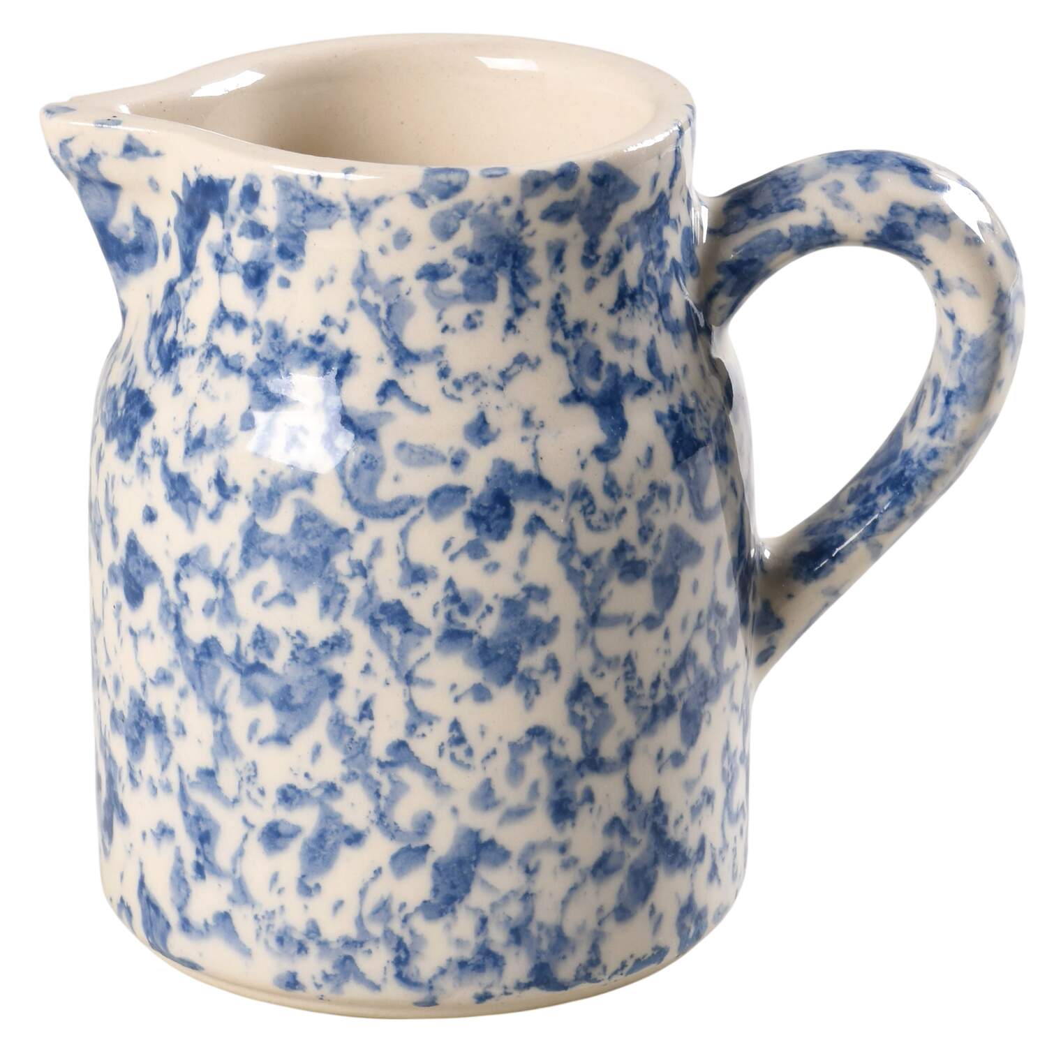 Blue Sponged Creamer by Friendship-1