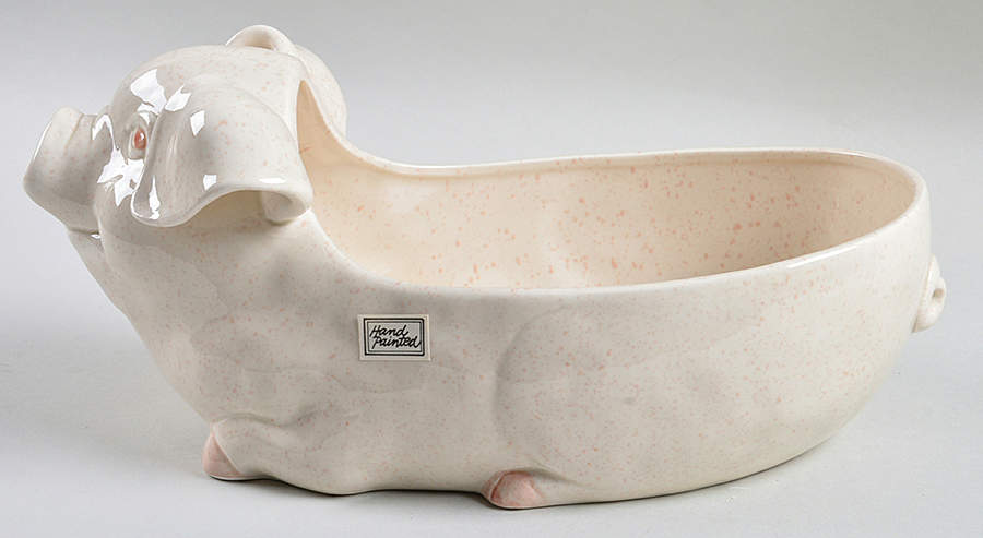 Speckled Pig Large Planter by Fitz & Floyd-1