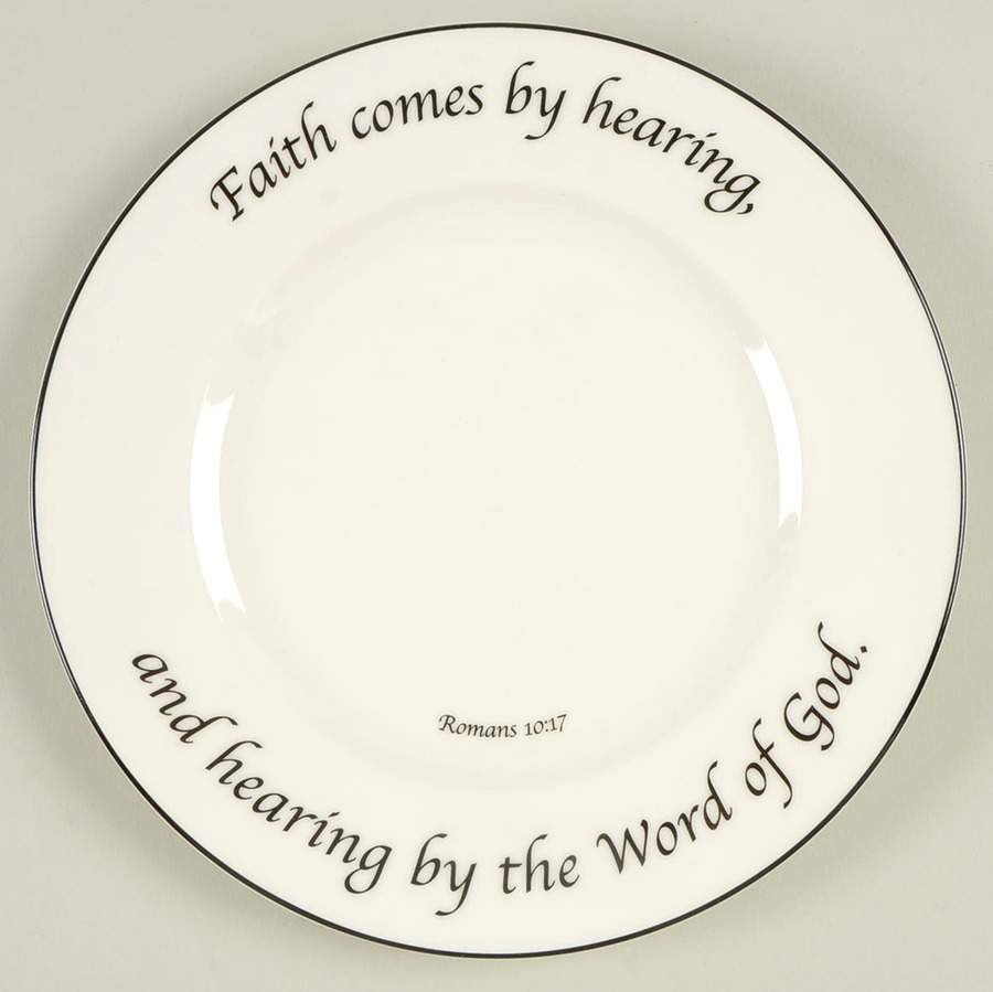Faith Collection Salad Plate by Feed on the Word-1