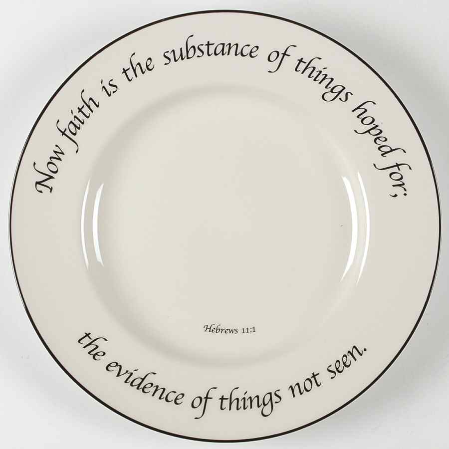 Faith Collection Dinner Plate by Feed on the Word-1