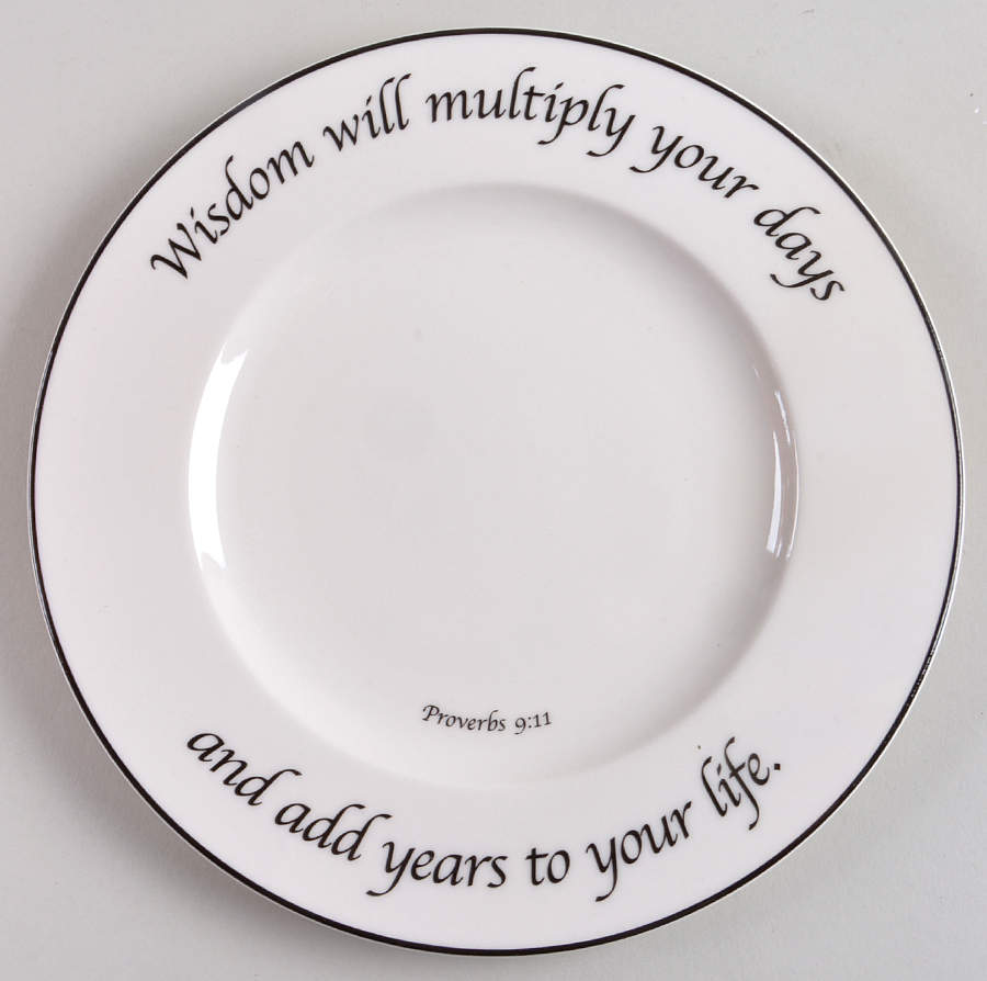 Wisdom Collection Salad Plate by Feed on the Word-1