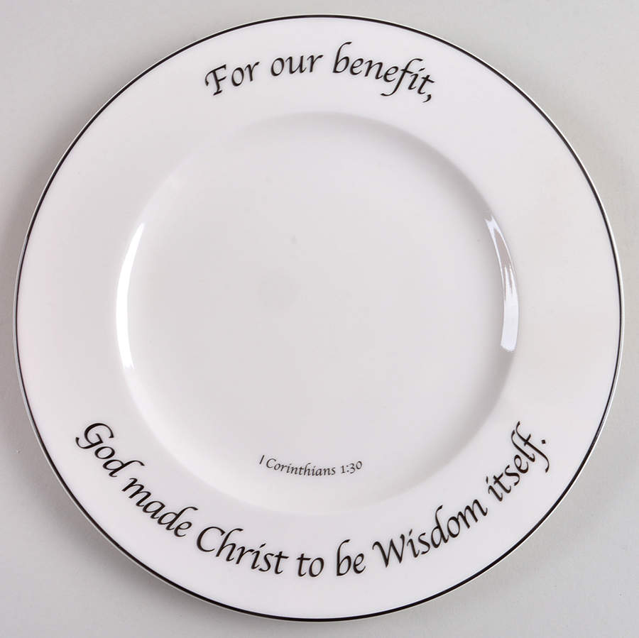 Wisdom Collection Dinner Plate by Feed on the Word-1
