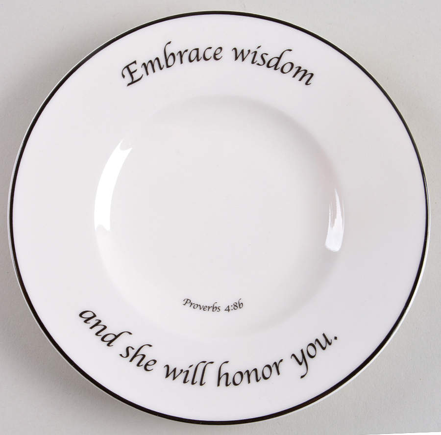 Wisdom Collection Bread & Butter Plate by Feed on the Word-1