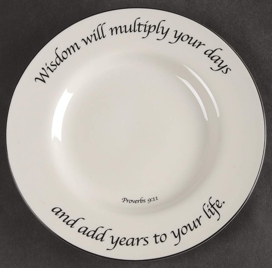 Wisdom Collection Salad Plate by Feed on the Word-1