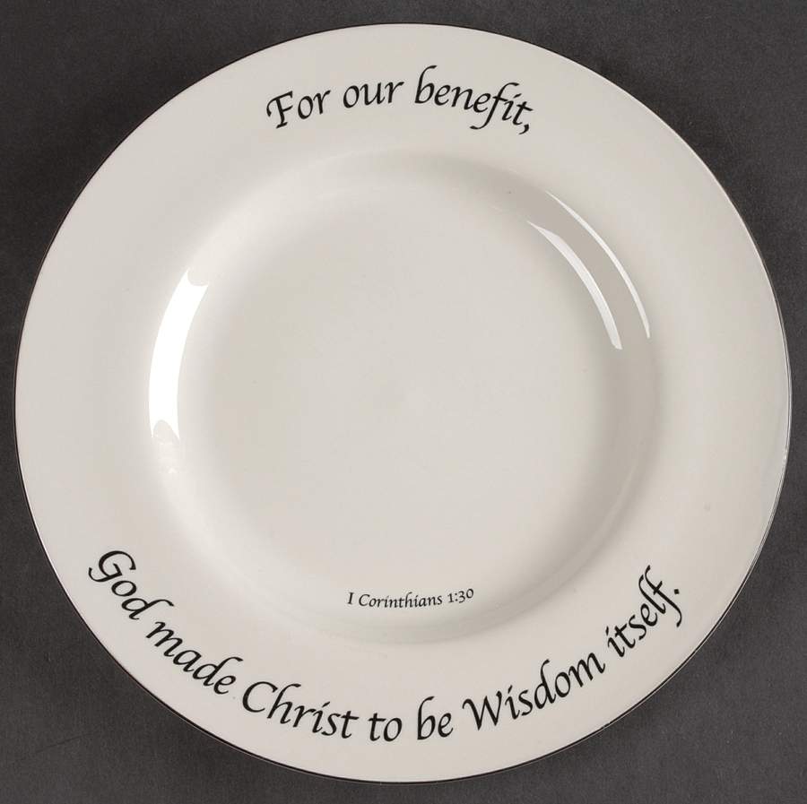 Wisdom Collection Dinner Plate by Feed on the Word-1