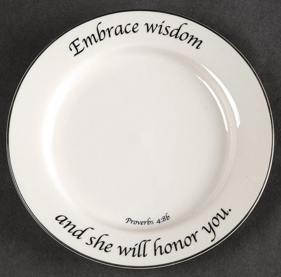 Wisdom Collection Bread & Butter Plate by Feed on the Word-1