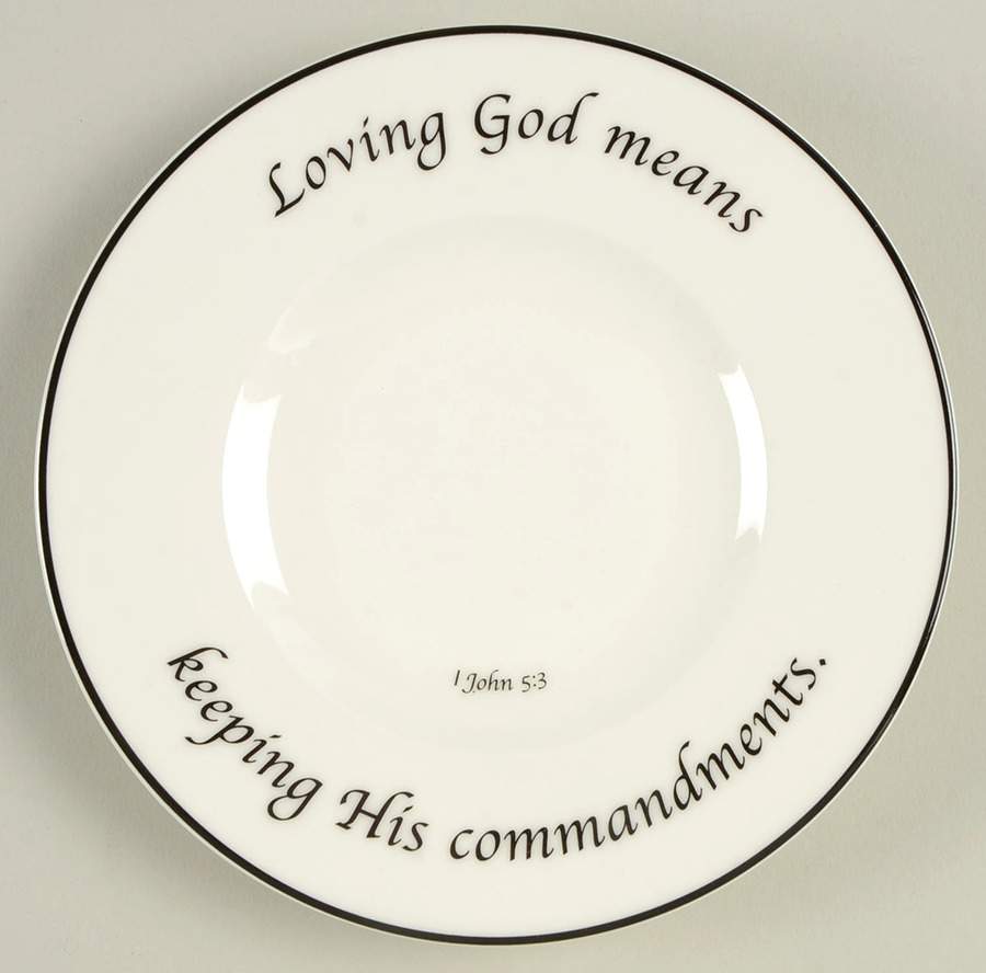 Love Collection Bread & Butter Plate by Feed on the Word-1