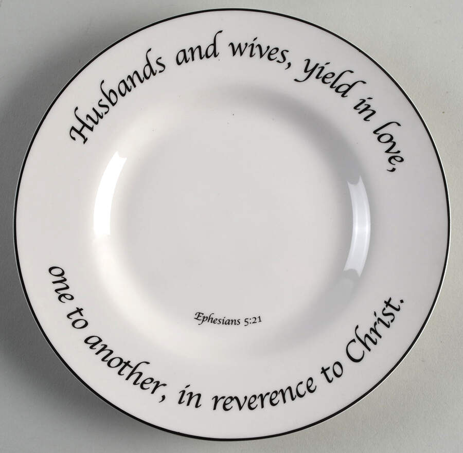 Love Collection Salad Plate by Feed on the Word-1