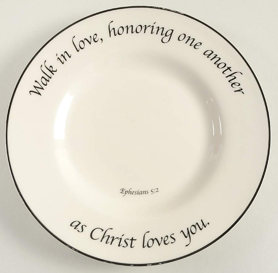 Love Collection Salad Plate by Feed on the Word-1