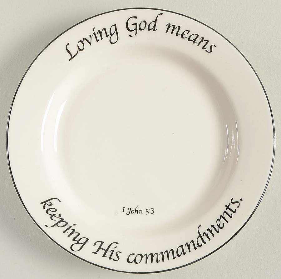 Love Collection Bread & Butter Plate by Feed on the Word-1
