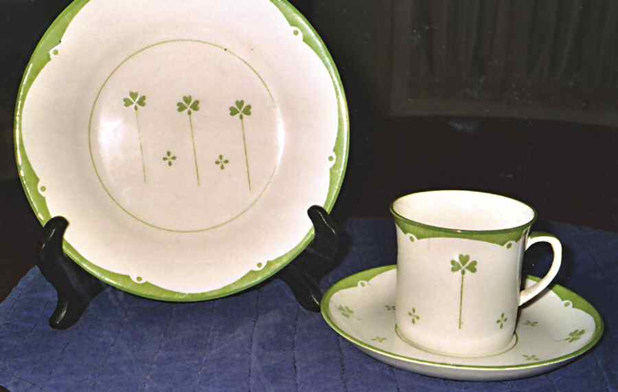 FOL62 Flat Cup & Saucer Set by Foley-1