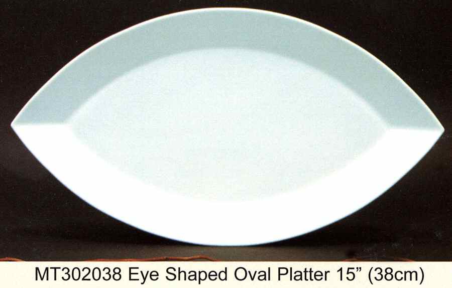 Plaza 15" Oval Serving Platter by Fortessa-1