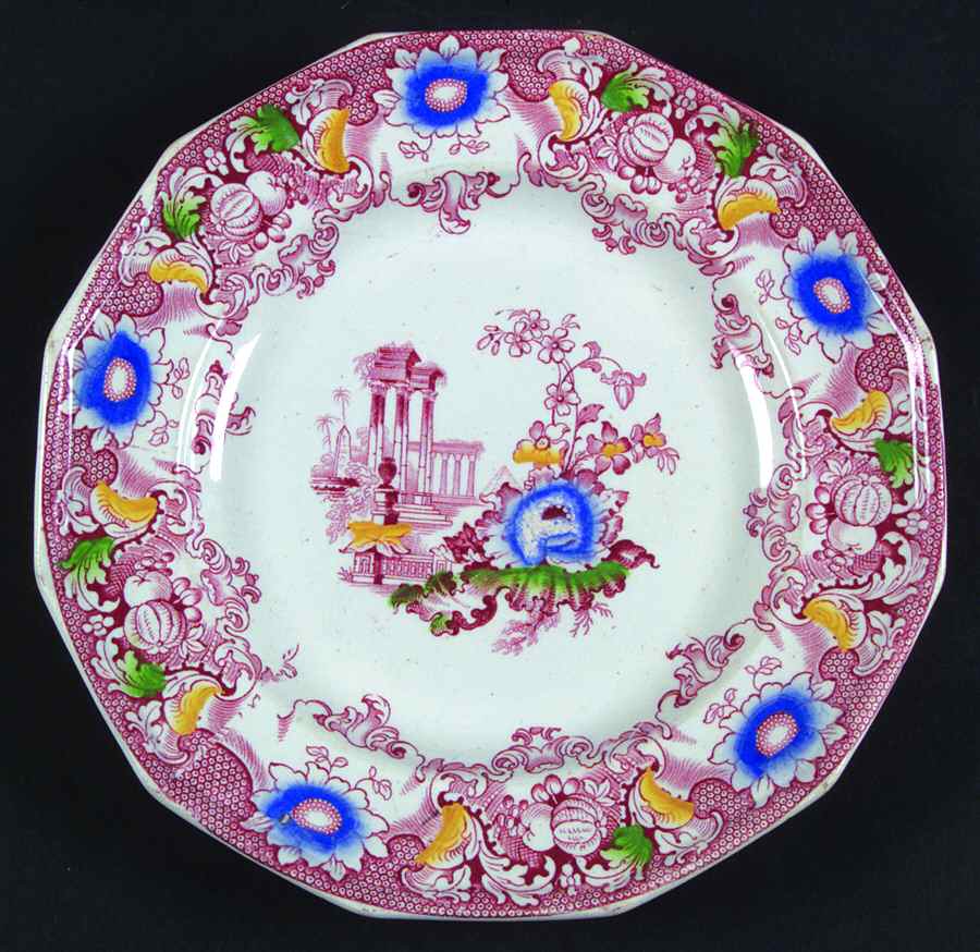 Cleopatra Pink Multicolor Salad Plate by Francis Morley-1
