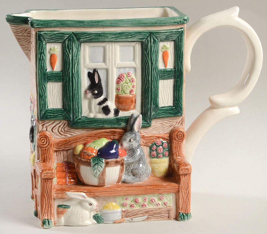 Bountiful Bunnies 32 Oz Pitcher by Fitz & Floyd-1