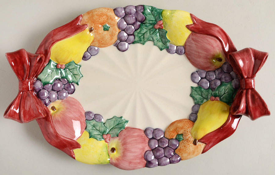 Della Robbia Hors d'Oeuvre Tray by Fitz and Floyd-1