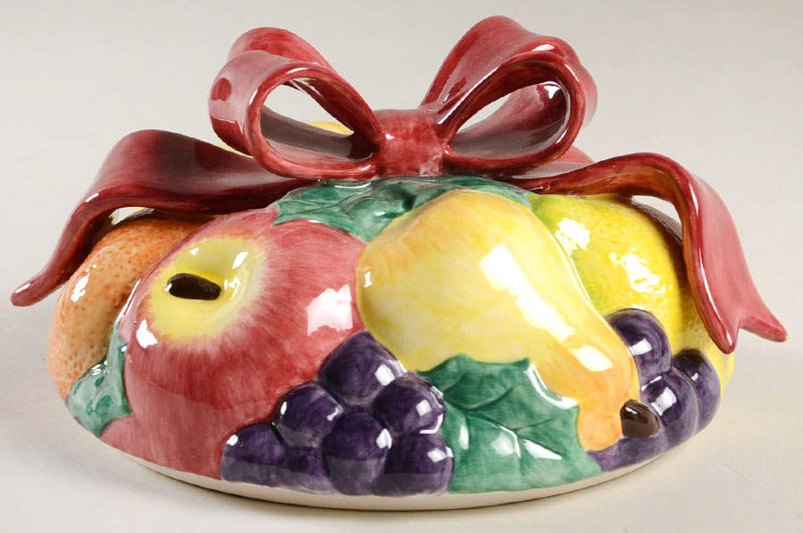 Della Robbia Lid for Candy Box by Fitz & Floyd-1