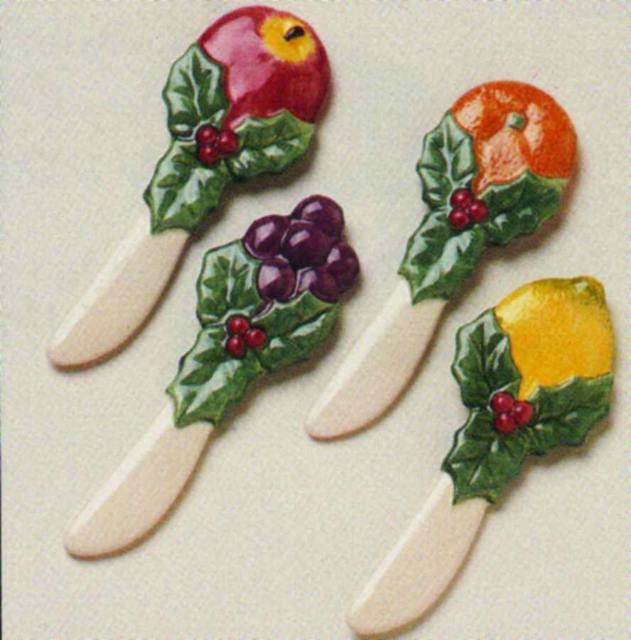 Della Robbia Individual Canape Knife - Set of 4 by Fitz & Floyd-1