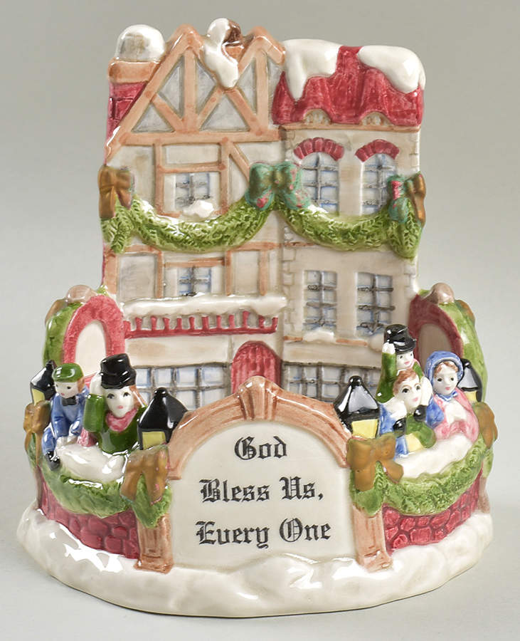 A Dickens Christmas Votive Candleholder by Fitz & Floyd-1
