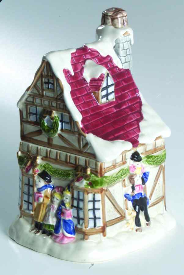 A Dickens Christmas Candy Box & Lid by Fitz & Floyd-1