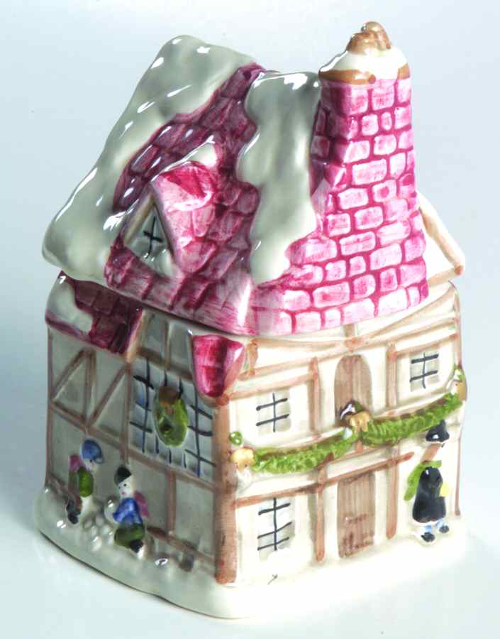 A Dickens Christmas Sugar Bowl & Lid by Fitz & Floyd-1